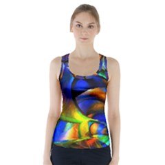 Light Texture Abstract Background Racer Back Sports Top by Amaryn4rt