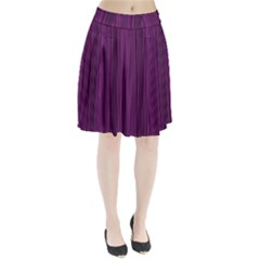 Deep Purple Lines Pleated Skirt by Valentinaart