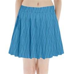 Blue Pattern Pleated Mini Skirt by Valentinaart