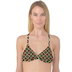 Seamless Tileable Pattern Design Reversible Tri Bikini Top