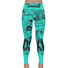 Typography Illustration Chaos Classic Yoga Leggings by Nexatart