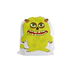 Monster Troll Halloween Shudder Drawstring Pouches (medium) 