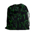 Abstract Art Background Green Drawstring Pouches (XXL) View1