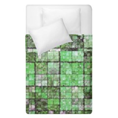 Background Of Green Squares Duvet Cover Double Side (single Size)