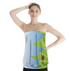 Christmas Tree Christmas Strapless Top by Nexatart