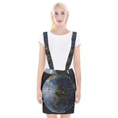 World Mosaic Suspender Skirt