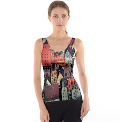 Tilt Shift Of Urban View During Daytime Tank Top by Nexatart