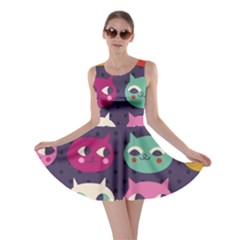 Colorful Kitties Skater Dress by Brittlevirginclothing