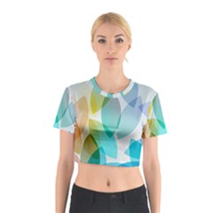 Rainbow Feather Cotton Crop Top by Brittlevirginclothing