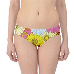 Floral Background Hipster Bikini Bottoms by Nexatart