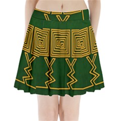 One Stroke Owl Pleated Mini Skirt by Nexatart