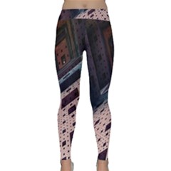 Industry Fractals Geometry Graphic Classic Yoga Leggings by Nexatart