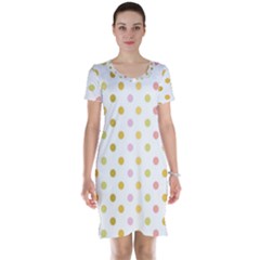 Polka Dots Retro Short Sleeve Nightdress