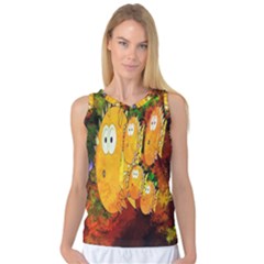 Abstract Fish Artwork Digital Art Women s Basketball Tank Top