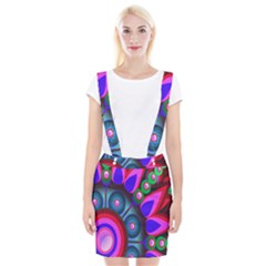 Abstract Digital Art  Suspender Skirt