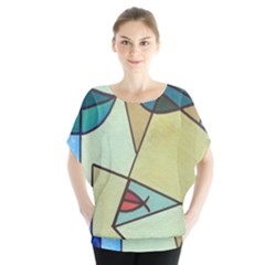 Abstract Art Face Blouse