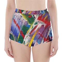 Abstract Art Art Artwork Colorful High-waisted Bikini Bottoms