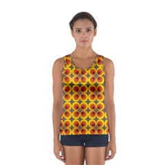 Seventies Hippie Psychedelic Circle Women s Sport Tank Top  by Nexatart