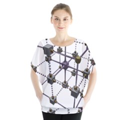 Grid Construction Structure Metal Blouse