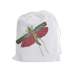 Grasshopper Insect Animal Isolated Drawstring Pouches (extra Large)