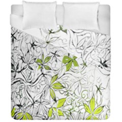 Floral Pattern Background Duvet Cover Double Side (california King Size)