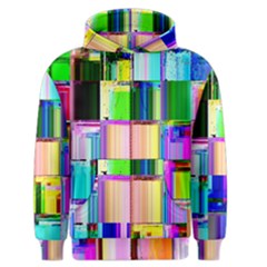 Glitch Art Abstract Men s Zipper Hoodie by Nexatart