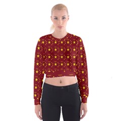 Chinese New Year Pattern Women s Cropped Sweatshirt by dflcprintsclothing