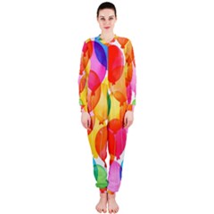 Rainbow Balloon Onepiece Jumpsuit (ladies)  by Brittlevirginclothing