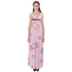 Cute Candy Empire Waist Maxi Dress by Brittlevirginclothing