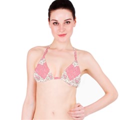 Cute Pink Heart Bikini Top by Brittlevirginclothing