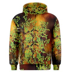 Backdrop Background Tree Abstract Men s Zipper Hoodie