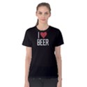 Black i love beer  Women s Cotton Tee View1