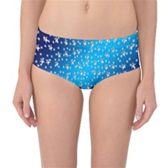 Christmas Star Light Advent Mid-waist Bikini Bottoms by Nexatart