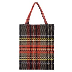 Fabric Texture Tartan Color Classic Tote Bag