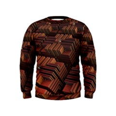 Fractal 3d Render Futuristic Kids  Sweatshirt by Nexatart