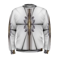 Fractal Fleur Elegance Flower Men s Sweatshirt by Nexatart