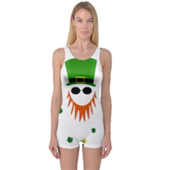 St  Patrick s Day One Piece Boyleg Swimsuit by Valentinaart