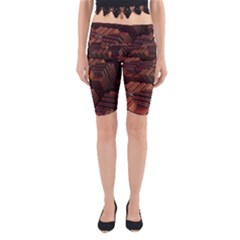 Fractal 3d Render Futuristic Yoga Cropped Leggings