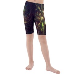 Fractal Flame Light Energy Kids  Mid Length Swim Shorts by Nexatart