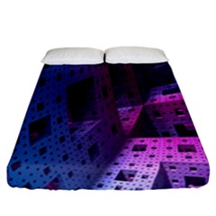 Fractals Geometry Graphic Fitted Sheet (california King Size) by Nexatart