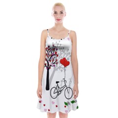 Love Design Spaghetti Strap Velvet Dress by Valentinaart