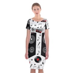 Loud Music Classic Short Sleeve Midi Dress by Valentinaart