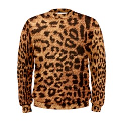 Leopard Print Animal Print Backdrop Men s Sweatshirt by Nexatart