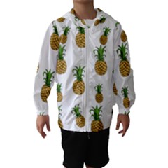 Pineapples Pattern Hooded Wind Breaker (kids) by Valentinaart