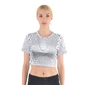 Points Circle Dove Harmony Pattern Cotton Crop Top View1