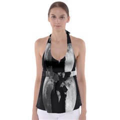 Silhouette Of Lovers Babydoll Tankini Top