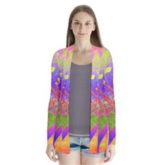 Tree Colorful Mystical Autumn Cardigans by Nexatart