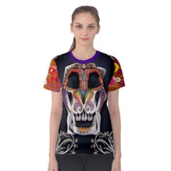 Sugarskull Multimodel Bodypaint Image - Women s Cotton Tee