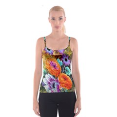 Flowers Artwork Art Digital Art Spaghetti Strap Top