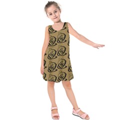 Abstract Swirl Background Wallpaper Kids  Sleeveless Dress by Amaryn4rt